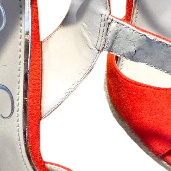 Jessica Simpson Tangerine Platform Sandals Size 7 | Chunky Summer Dress Heels - Picture 5 of 5